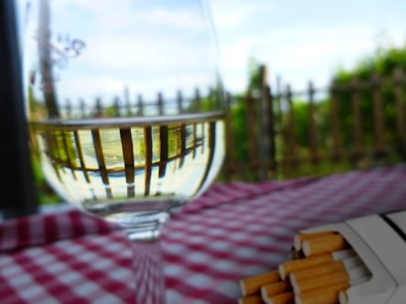 wine and cigarettes